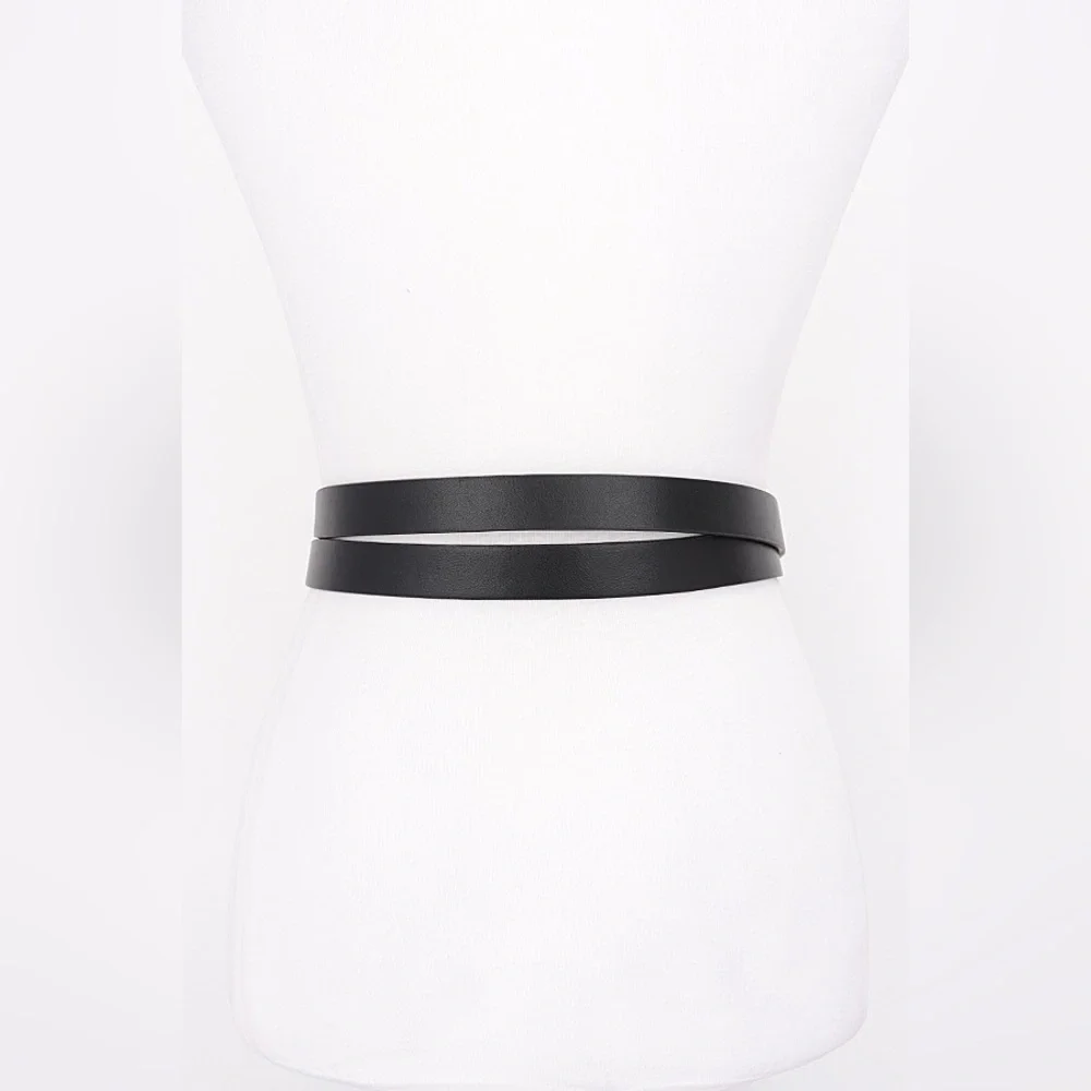 Vegan Leather Waist Statement Belt